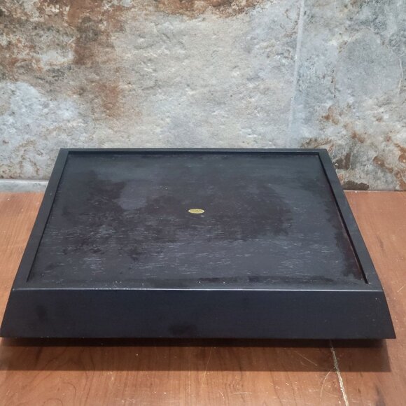 Ceramic Trivet Tile Chicken Rooster Serving Tray Cut Out Handles Wood Base Farmh - Picture 4 of 12